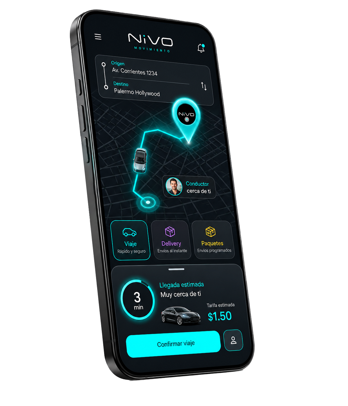 Vista conceptual del Dashboard Administrativo NIVO